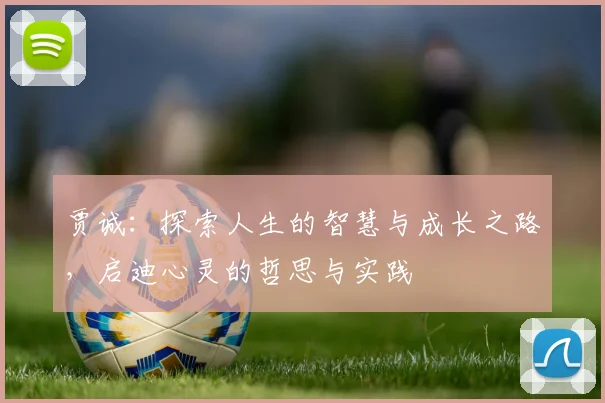 贾诚：探索人生的智慧与成长之路，启迪心灵的哲思与实践